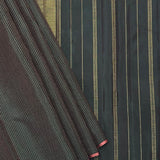 Nihira Temple Kanchipuram Silk Saree - Dark Green