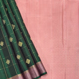 Charita Dual motif Kanchipuram Silk Saree - Green