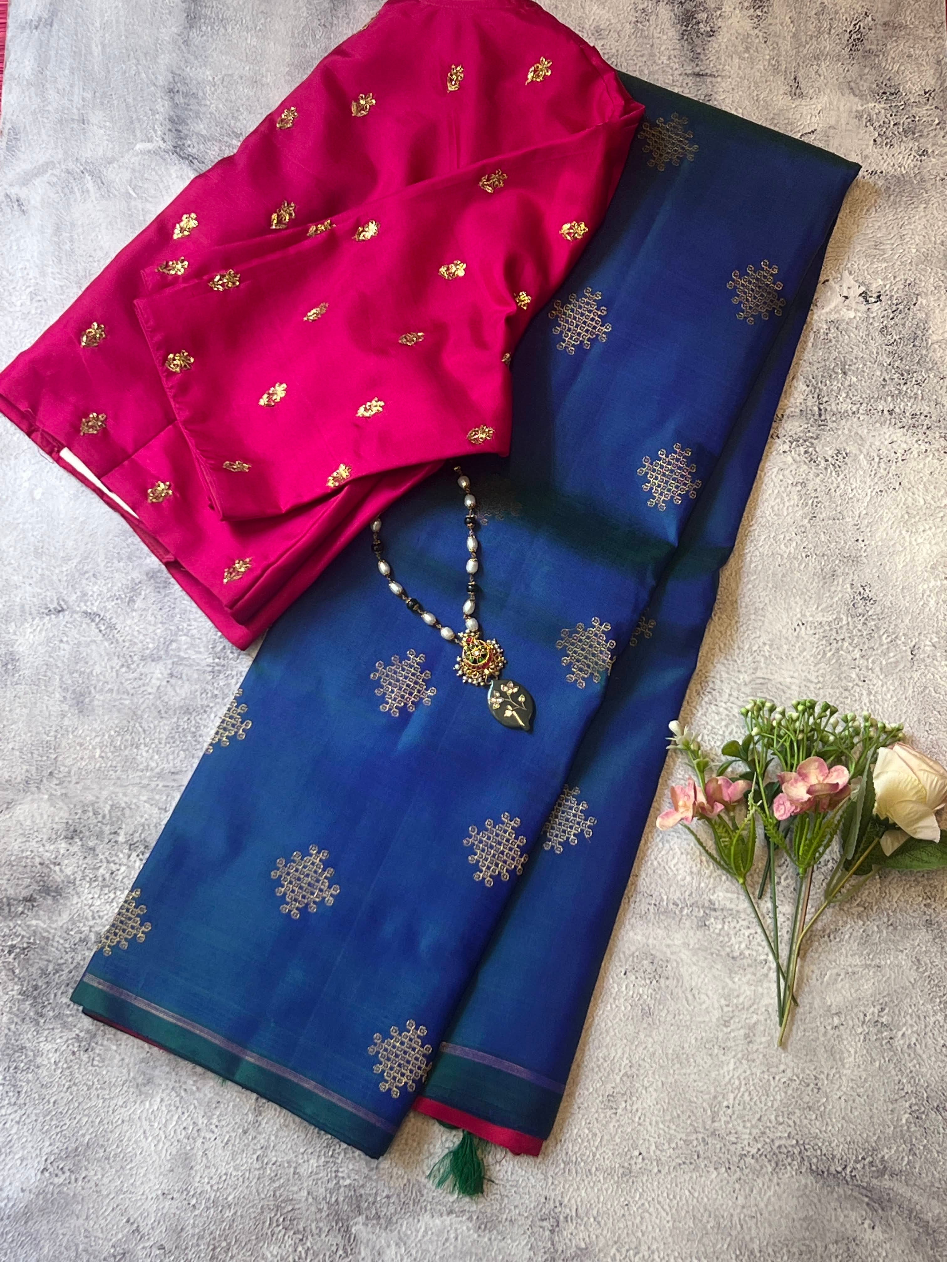 Vera kolam kanchipuram silk saree