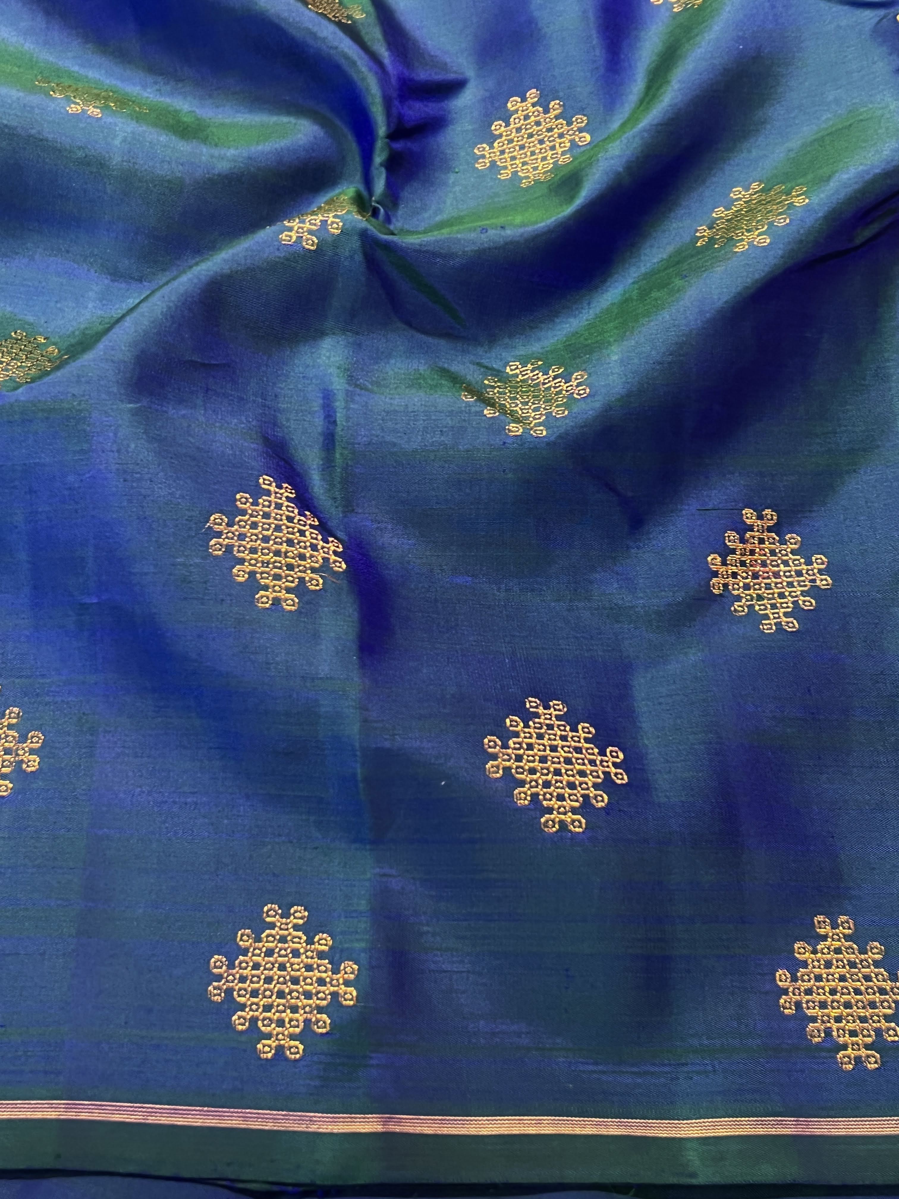 Vera kolam kanchipuram silk saree