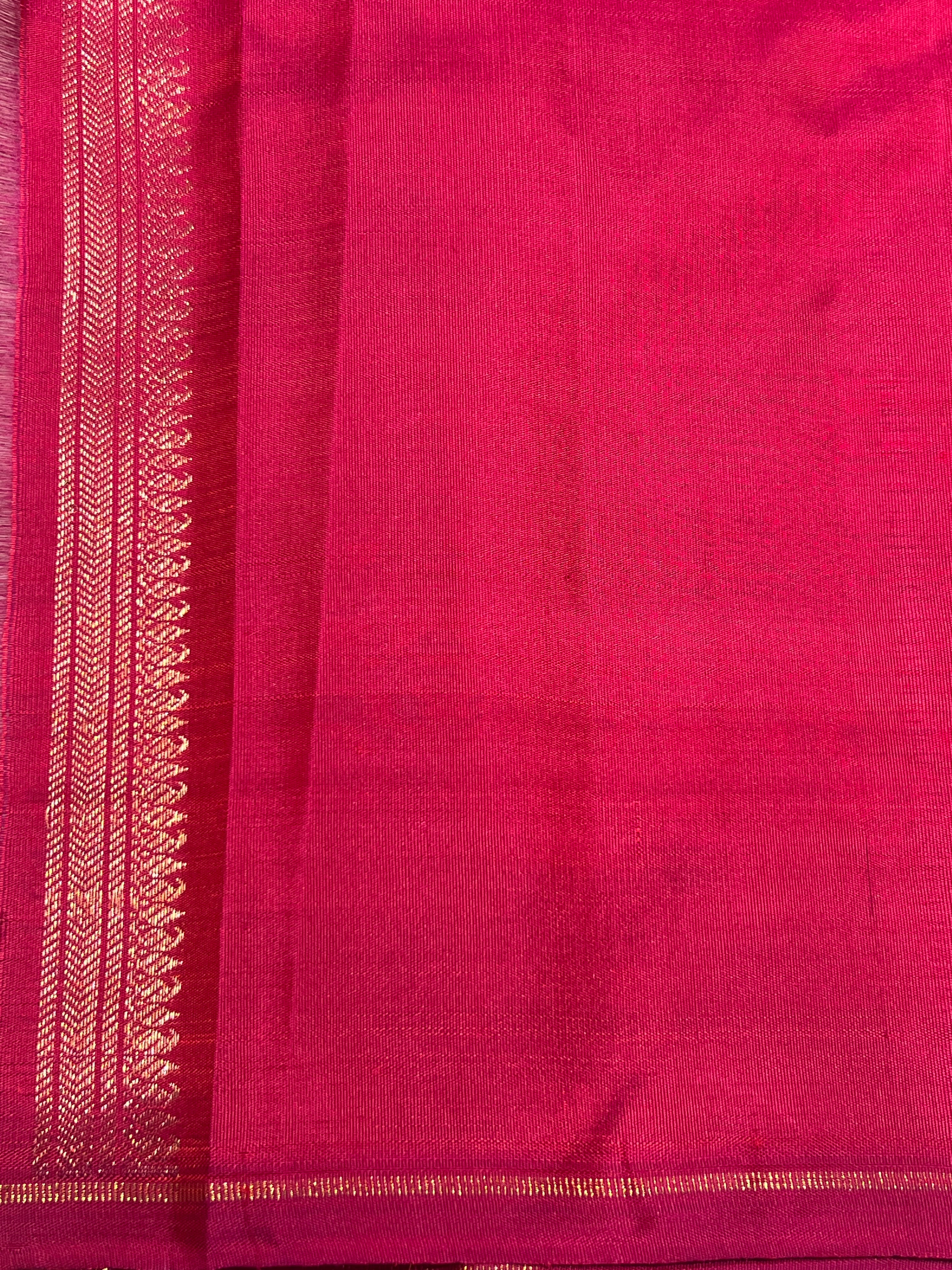 Charita boxed lotus kanchipuram silk saree