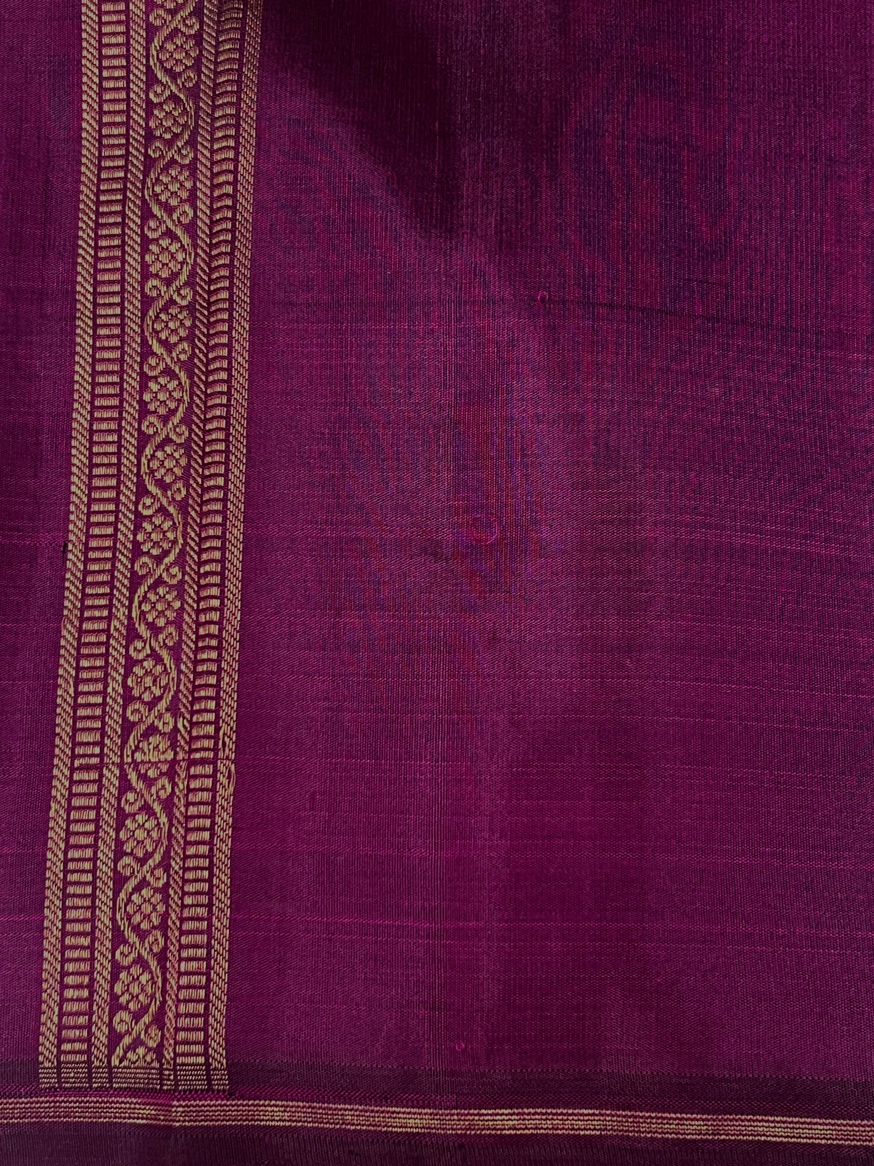 Charita boxed lotus kanchipuram silk saree