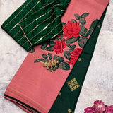 Mila buttercup korvai kanchipuram silk saree