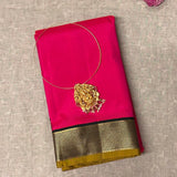 Mohana Fiery Pink Kanchipuram Silk Saree