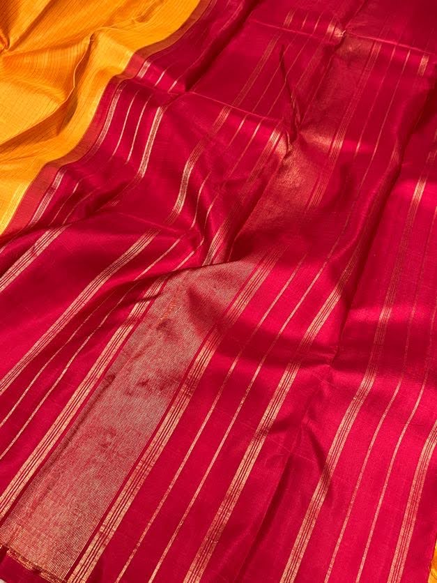 Alani striped kanchi silk saree