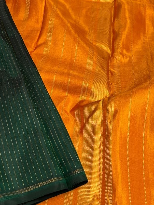 Alani striped kanchi silk saree