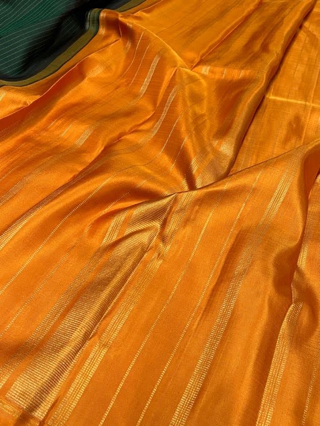 Alani striped kanchi silk saree