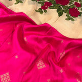 Mila buttercup korvai kanchipuram silk saree