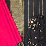Mohana Fiery Pink Kanchipuram Silk Saree