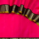 Mohana Fiery Pink Kanchipuram Silk Saree