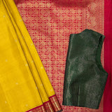 Mohana Amber Glow Kanchipuram Silk Saree
