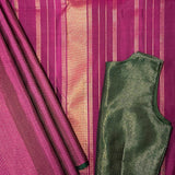 Nihira rising lines kanchipuram silk saree