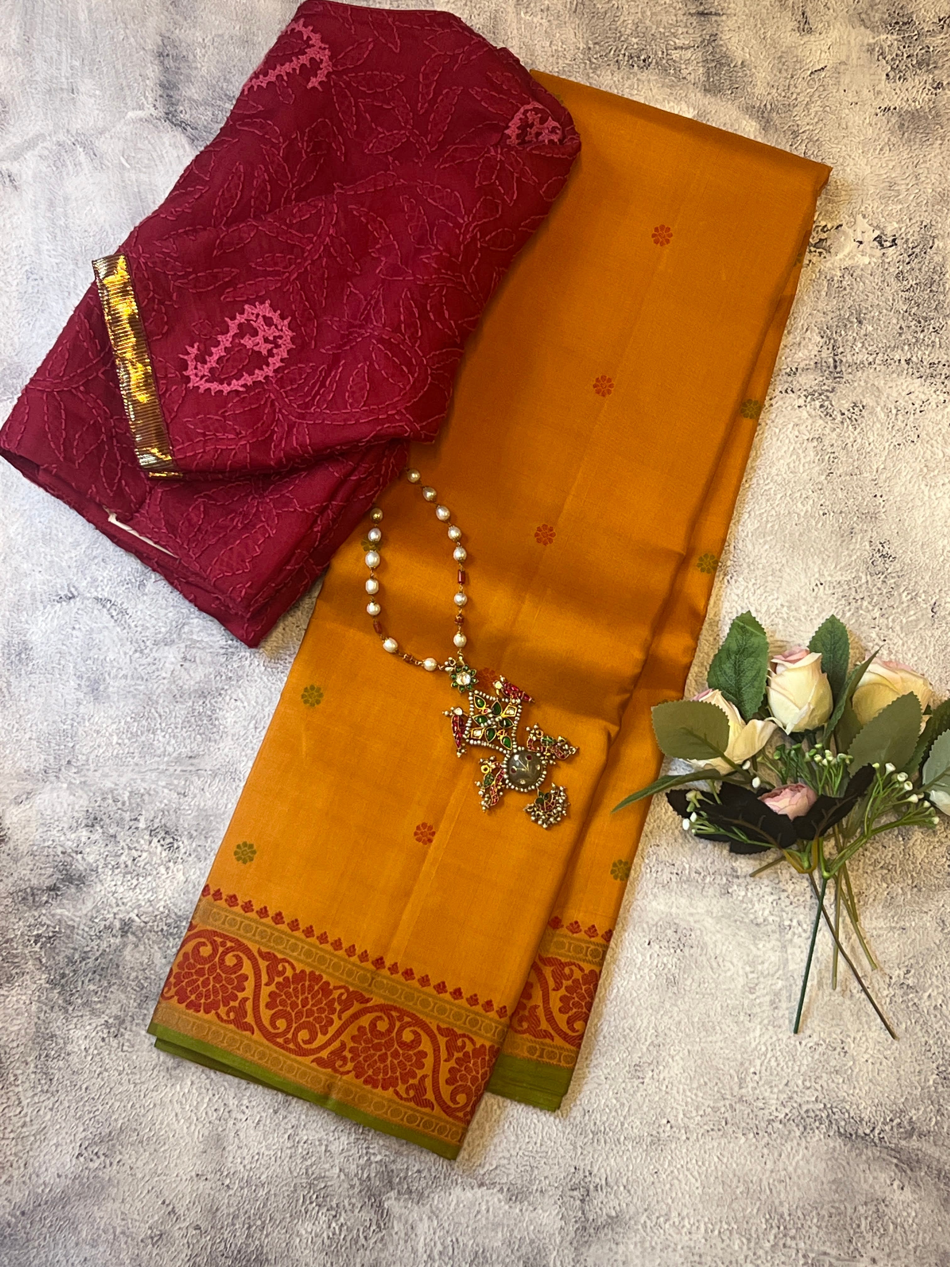 Kimaya small border silk saree