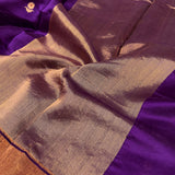 Violet chandheri silk saree