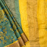 Maya Dreamy Floral Tussar Saree