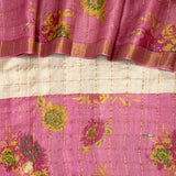 Maya Rosabel Zari Checks Tussar Saree