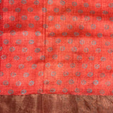 Maya Rustique Printed Tussar Saree