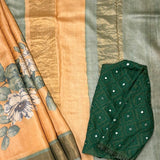 Maya Buttercup Tussar Saree