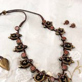 Makara terracotta necklace set