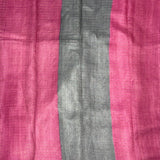 Maya Floral Zari Checks Tussar Saree