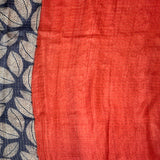 Maya Floral Zari Checks Tussar Saree