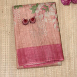 Maya Floral Zari Checks Tussar Saree