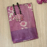 Maya Floral Zari Checks Tussar Saree