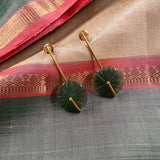 Brass hanging earring