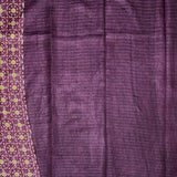 Maya Floral Zari Checks Tussar Saree