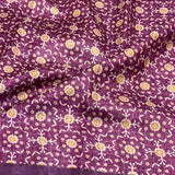 Maya Floral Zari Checks Tussar Saree