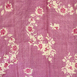Maya Floral Zari Checks Tussar Saree