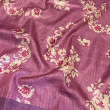Maya Floral Zari Checks Tussar Saree