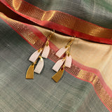 White Brass earring