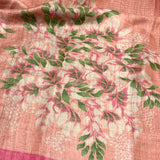 Maya Floral Zari Checks Tussar Saree