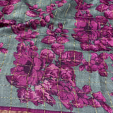 Maya Grey Zari Checks Tussar Saree