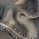 Handwoven Matka Silk Saree - Black