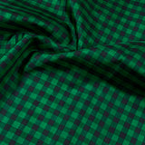 Checker board kanchipuram silk fabric