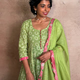 Green Kota Kalidar Set