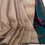 Mishrita Organza Flip Saree - Mocha