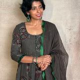 Brown Kota Kalidar Set
