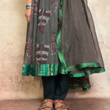 Brown Kota Kalidar Set