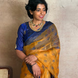 Mishrita Blocks Organza saree