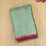 Charita Grids Kanchipuram Silk Saree
