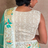Chikankari Blouse - Sleeveless