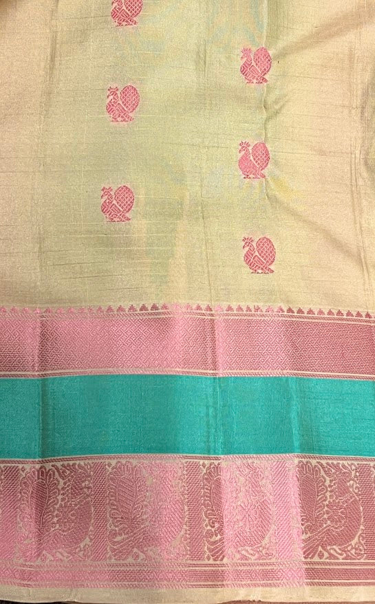 Kimaya off white silk saree 3