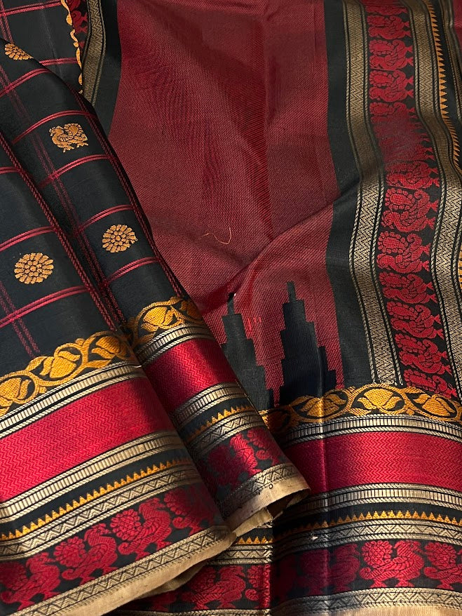 Kimaya checked silk saree