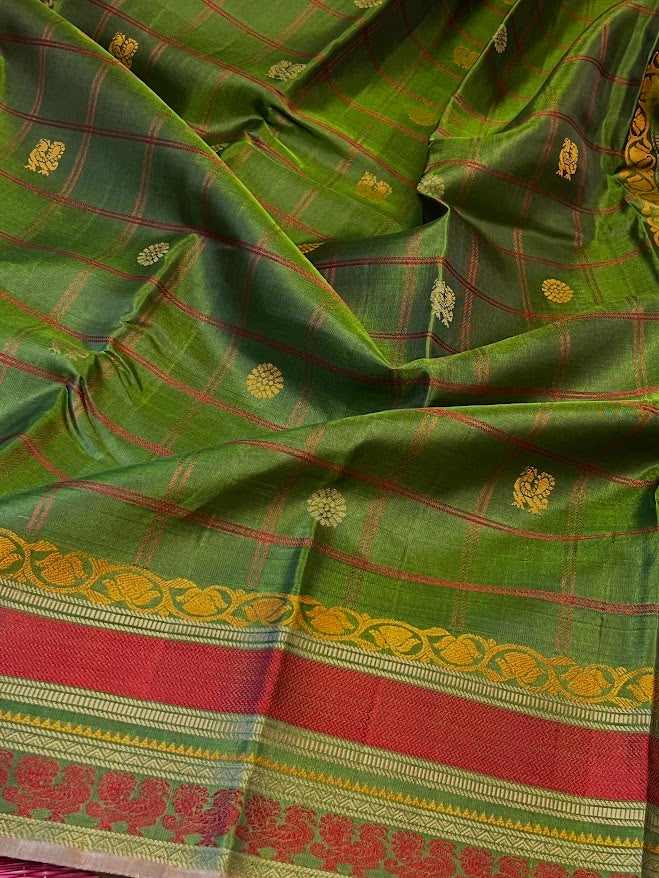 Kimaya checked silk saree