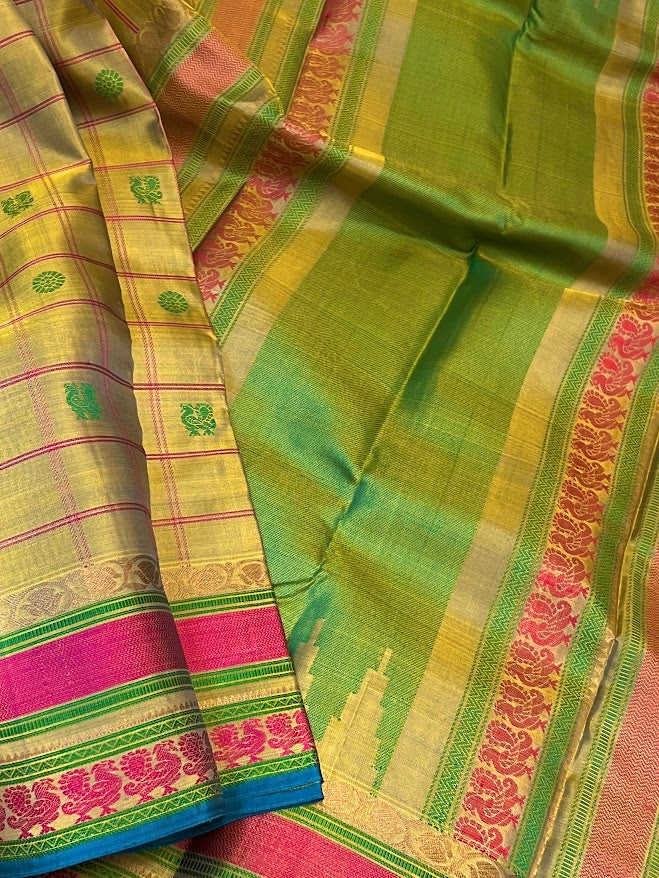 Kimaya checked silk saree