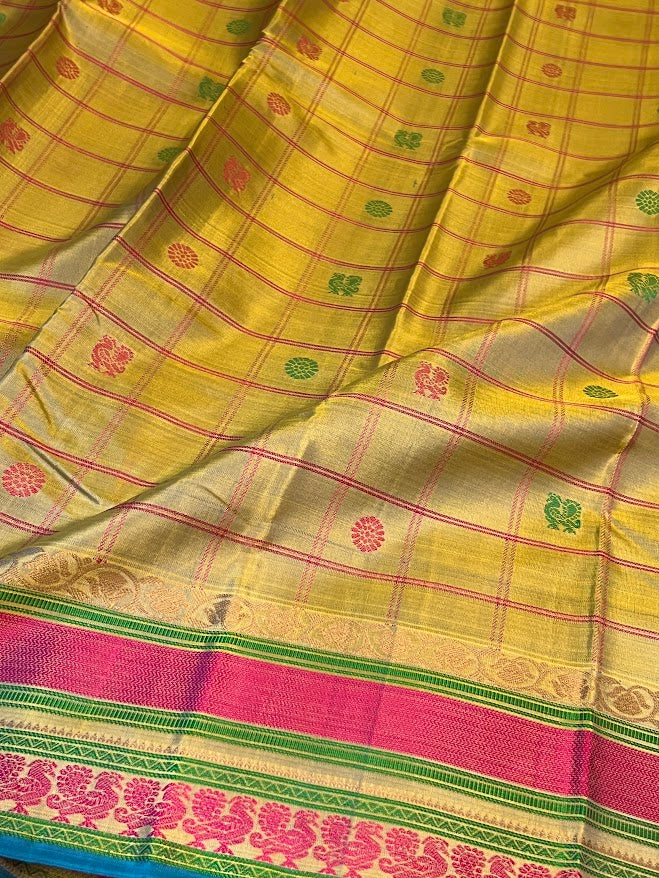 Kimaya checked silk saree