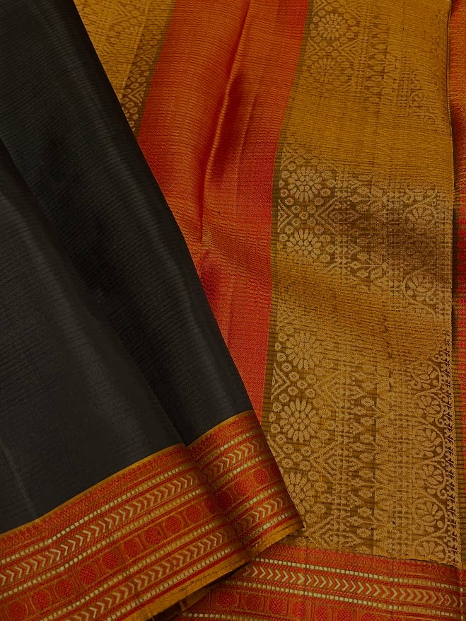 Kimaya plain silk saree